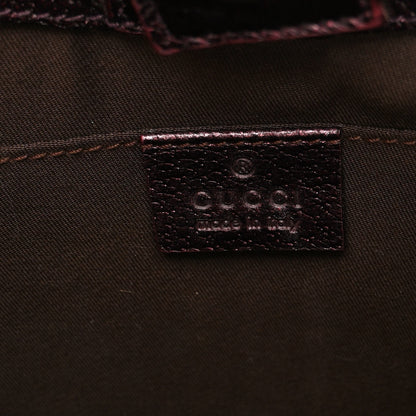 Gucci Monogram Bamboo Chain Tom Ford Shoulder Bag Metallic Purple 6 of 9