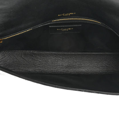 Saint Laurent Alligator Embossed Patent Leather Monogram Kate 99 Black 5 of 9