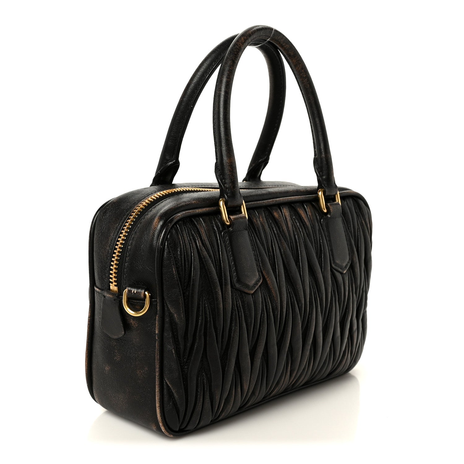 Miu Miu Nappa Matelasse Arcadie Top Handle Bag Sabbia Caffe 3 of 13
