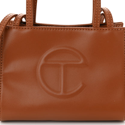 Telfar Vegan Leather Small Shopping Bag Tan 8 of 10