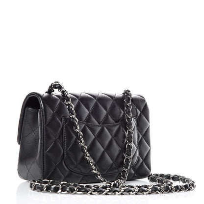 Chanel Lambskin Quilted Mini Rectangular Flap Black 3 of 10