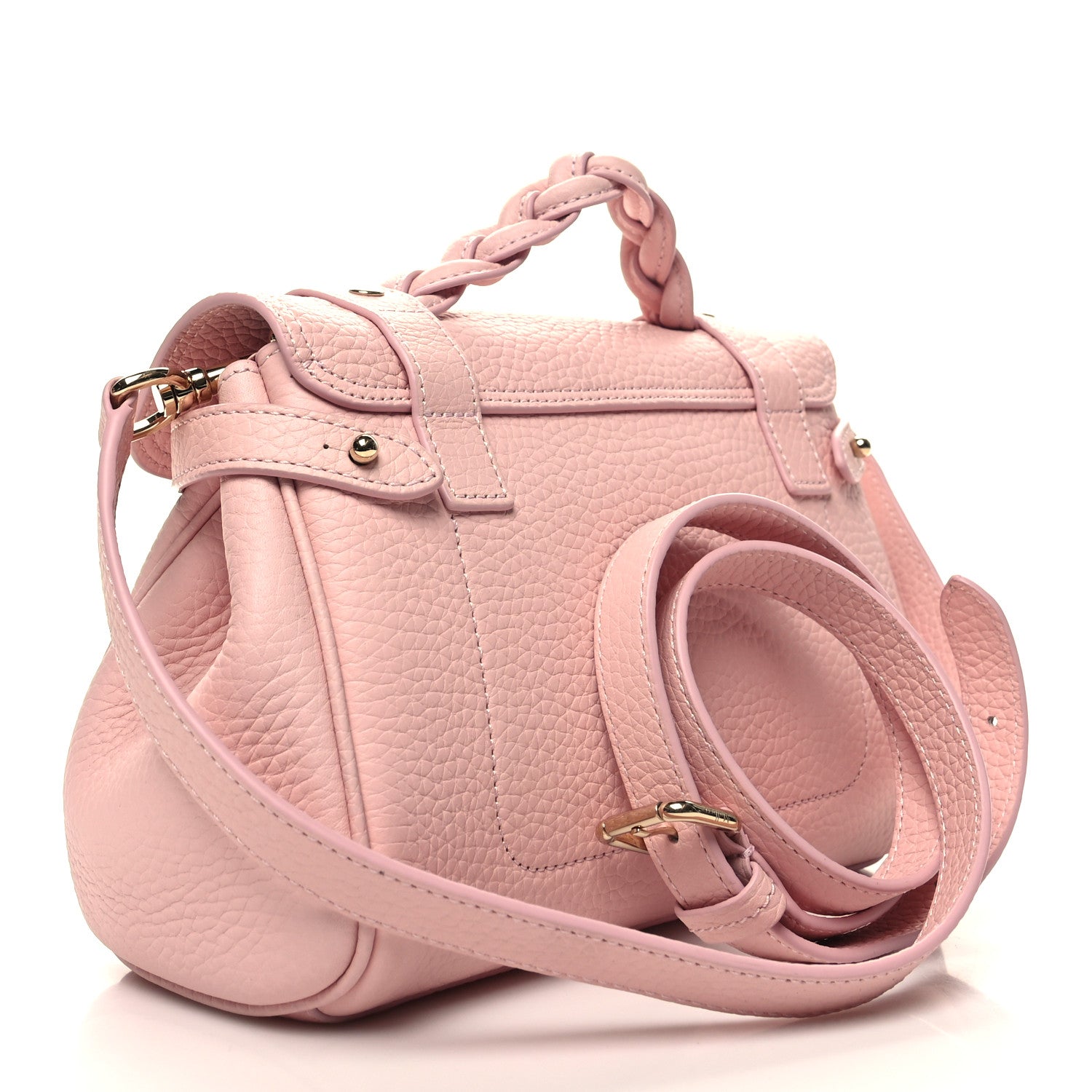 Mulberry Heavy Grain Mini Alexa Powder Rose 3 of 9