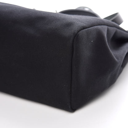 Hermes Toile Vache Calfskin Herbag 39 Black 7 of 10