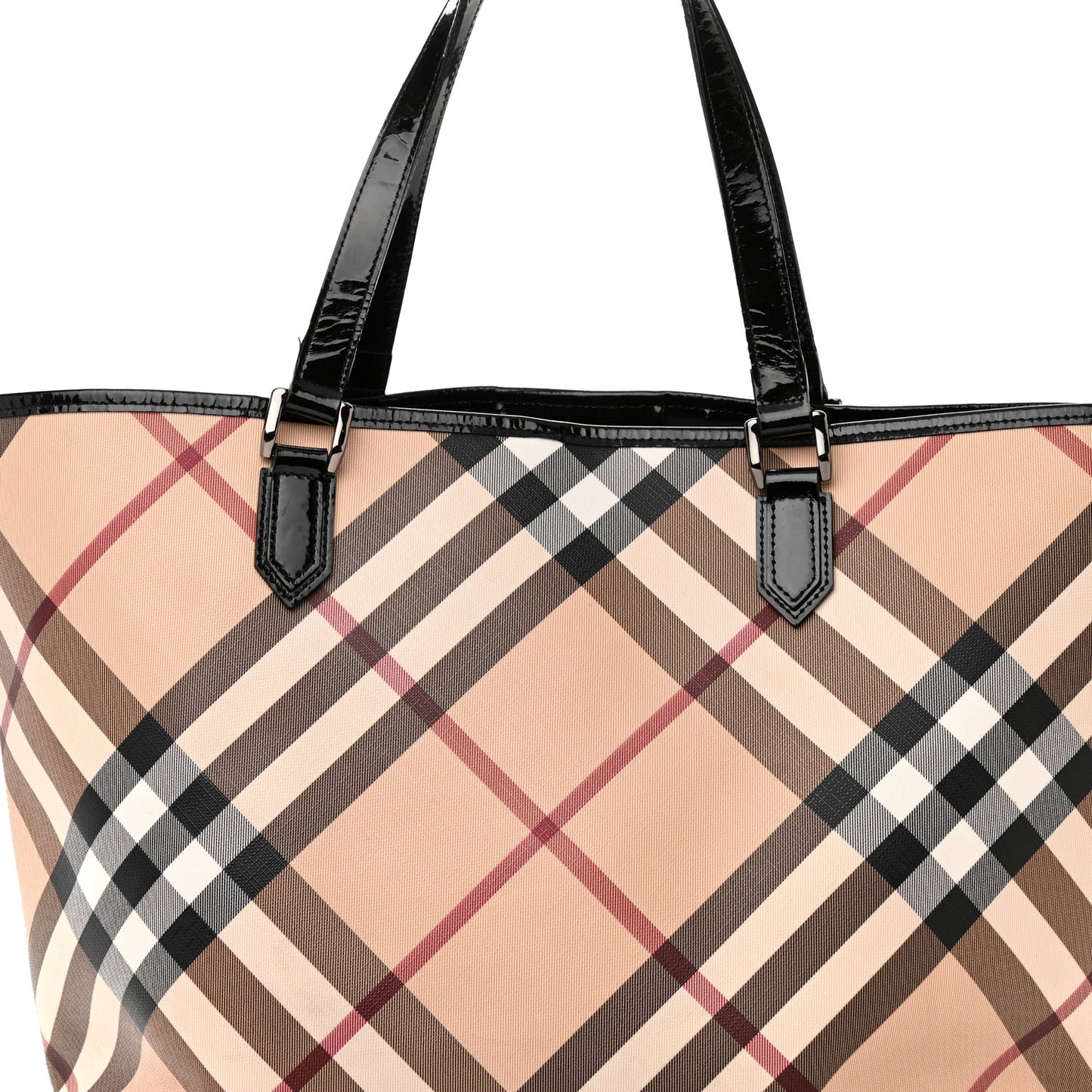Supernova Check Large Nickie Tote Black