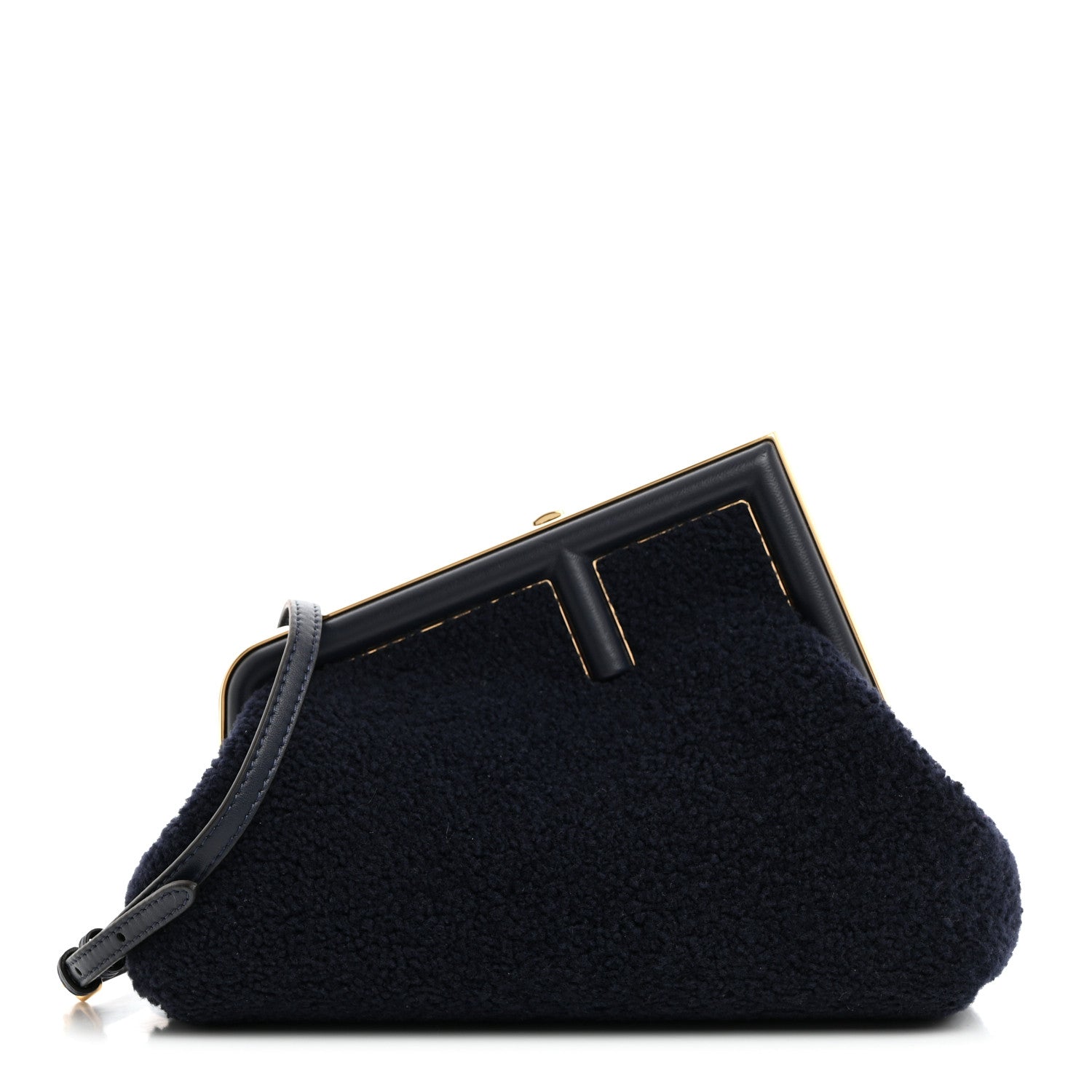 Fendi Shearling Small Fendi First Midnight 1 of 11