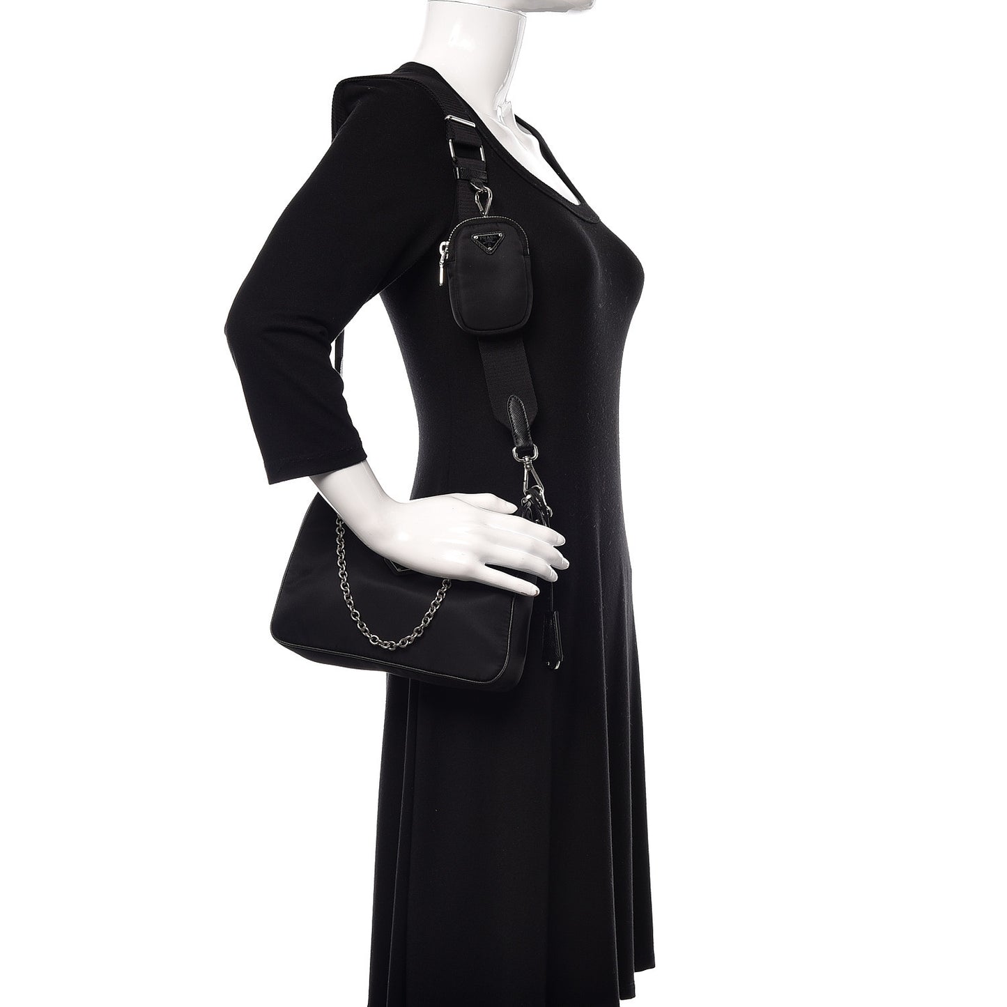 Nylon Re-Edition 2005 Shoulder Bag Black