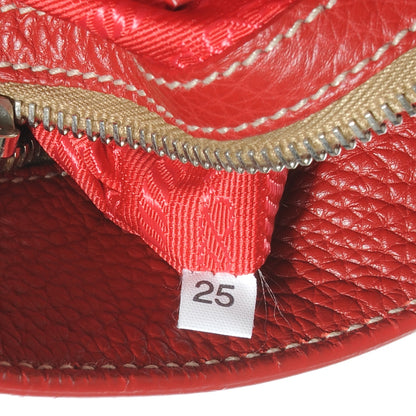 Prada Vitello Daino Hobo Rosso 7 of 8