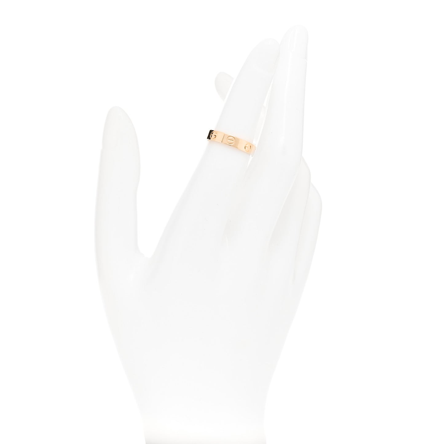 18K Yellow Gold 3.5mm LOVE Wedding Band Ring 49 4.75