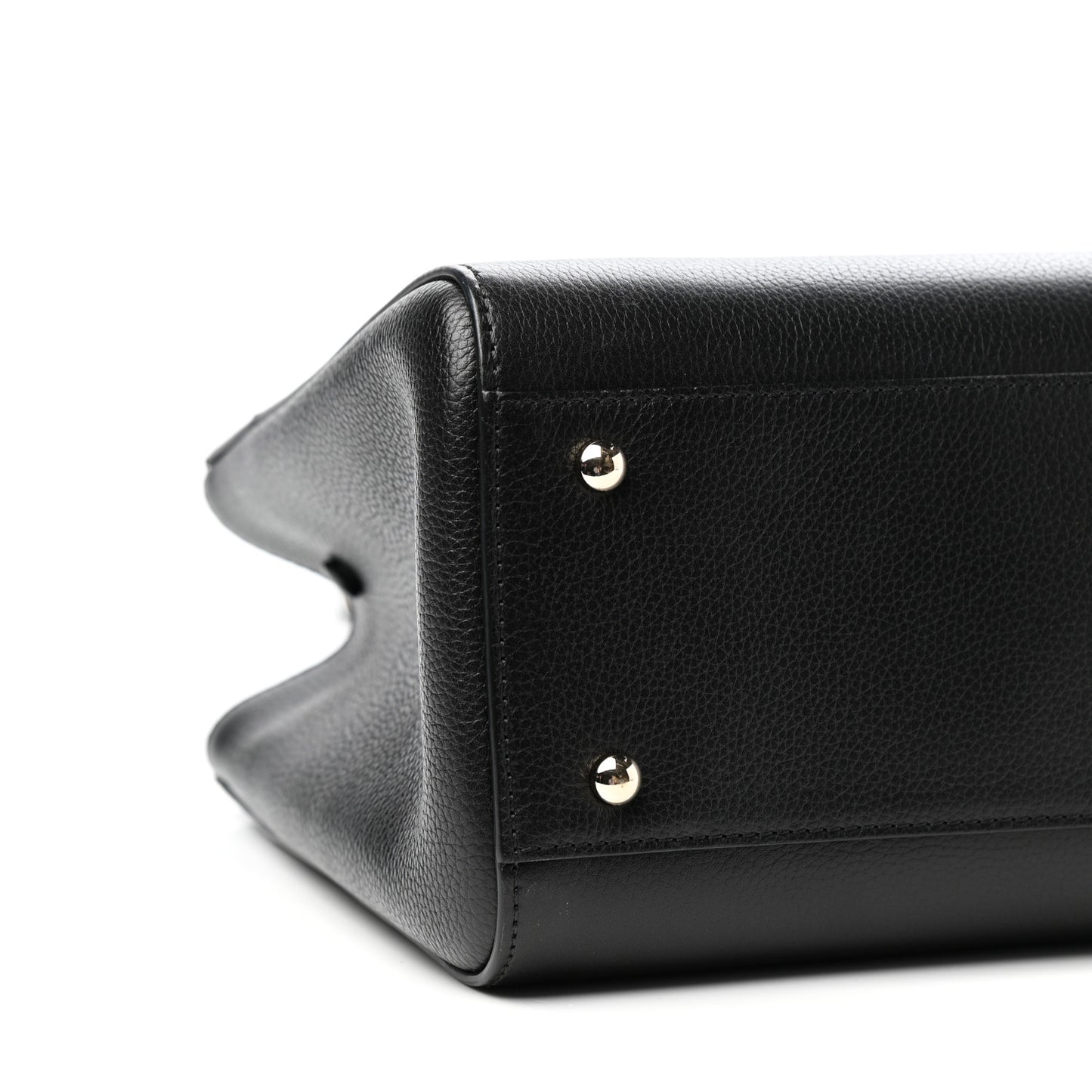 Grained Calfskin Small Neo Executive Shopper Tote Black