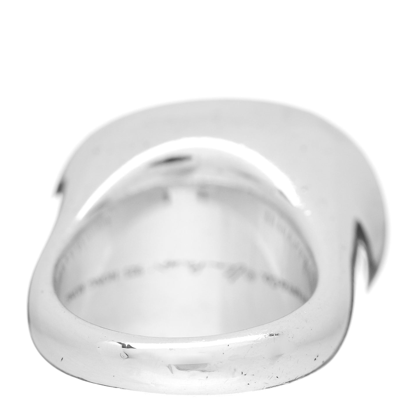 Sterling Silver Crystal Elsa Peretti Cabochon Ring 49 5