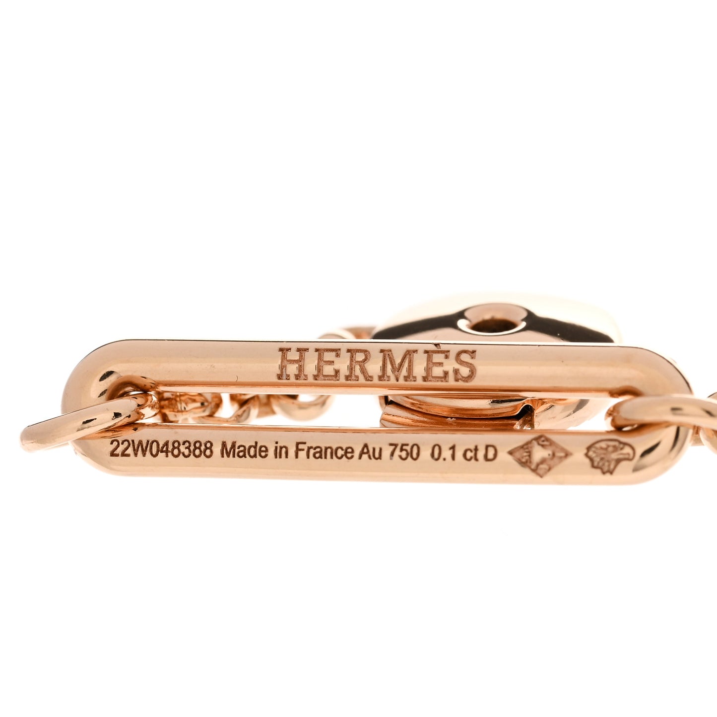 18K Rose Gold Diamond Chaine D'Ancre Chaos Earrings