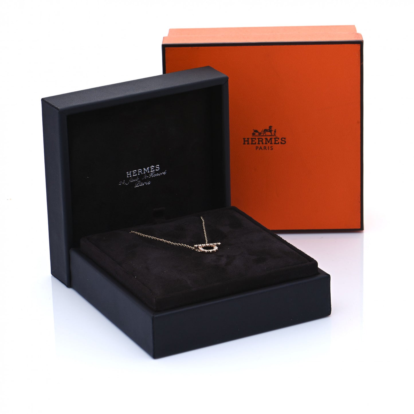 18K Rose Gold Diamond Finesse Pendant Necklace