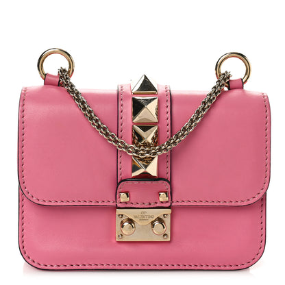 Valentino Garavani Vitello Mini Glam Lock Rockstud Flap Ninphea 1 of 8