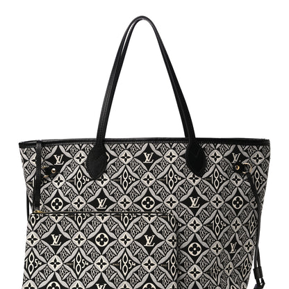 Louis Vuitton Jacquard Since 1854 Neverfull MM Grey 7 of 9