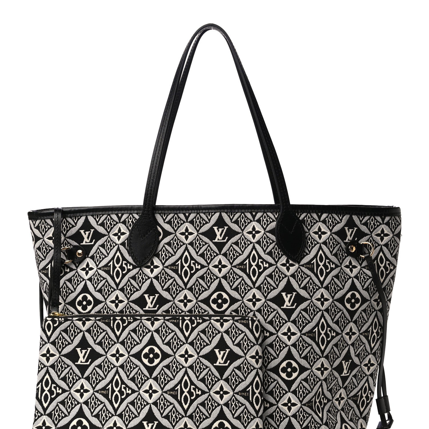 Louis Vuitton Jacquard Since 1854 Neverfull MM Grey 7 of 9