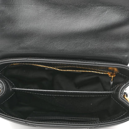 Saint Laurent Calfskin Y Quilted Monogram Toy Loulou Crossbody Bag Black 5 of 12