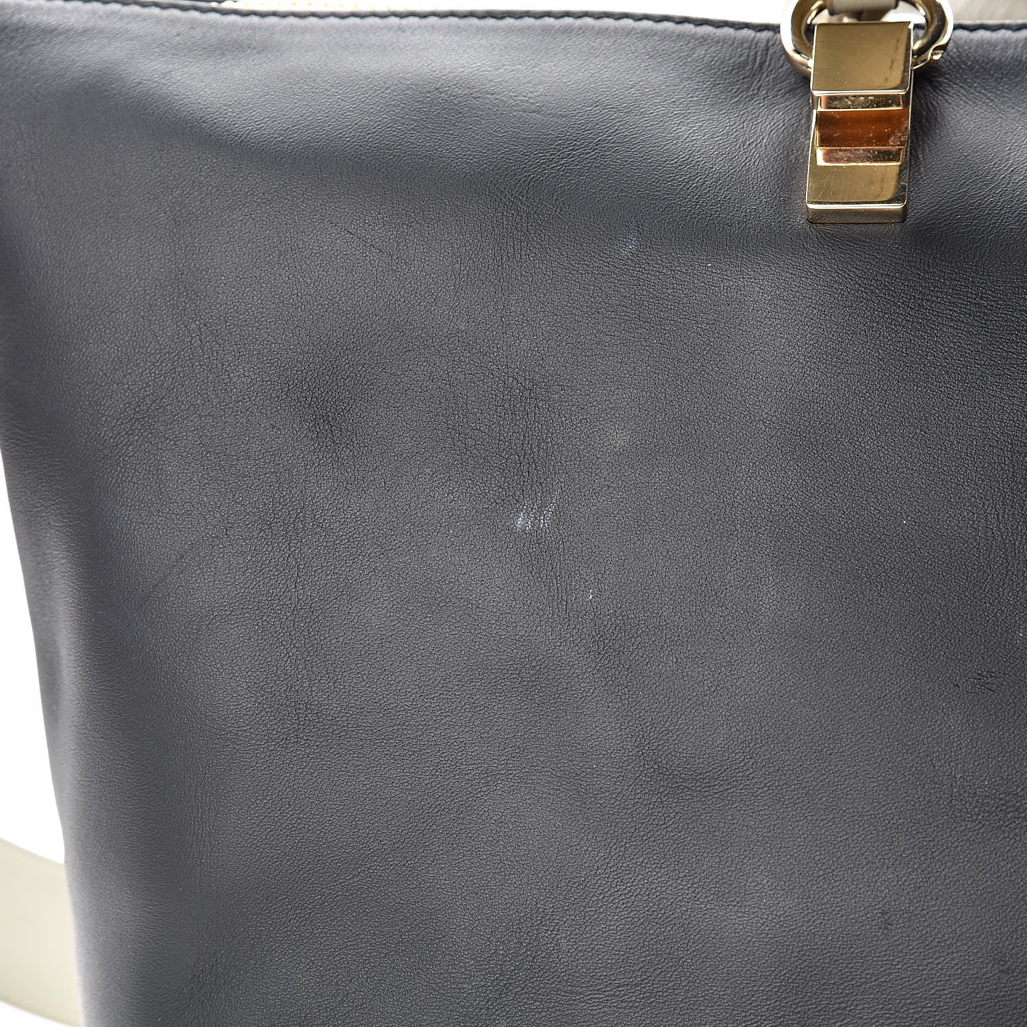 Chloe Smooth Calfskin Large Baylee Tote Black Grey 13 of 19