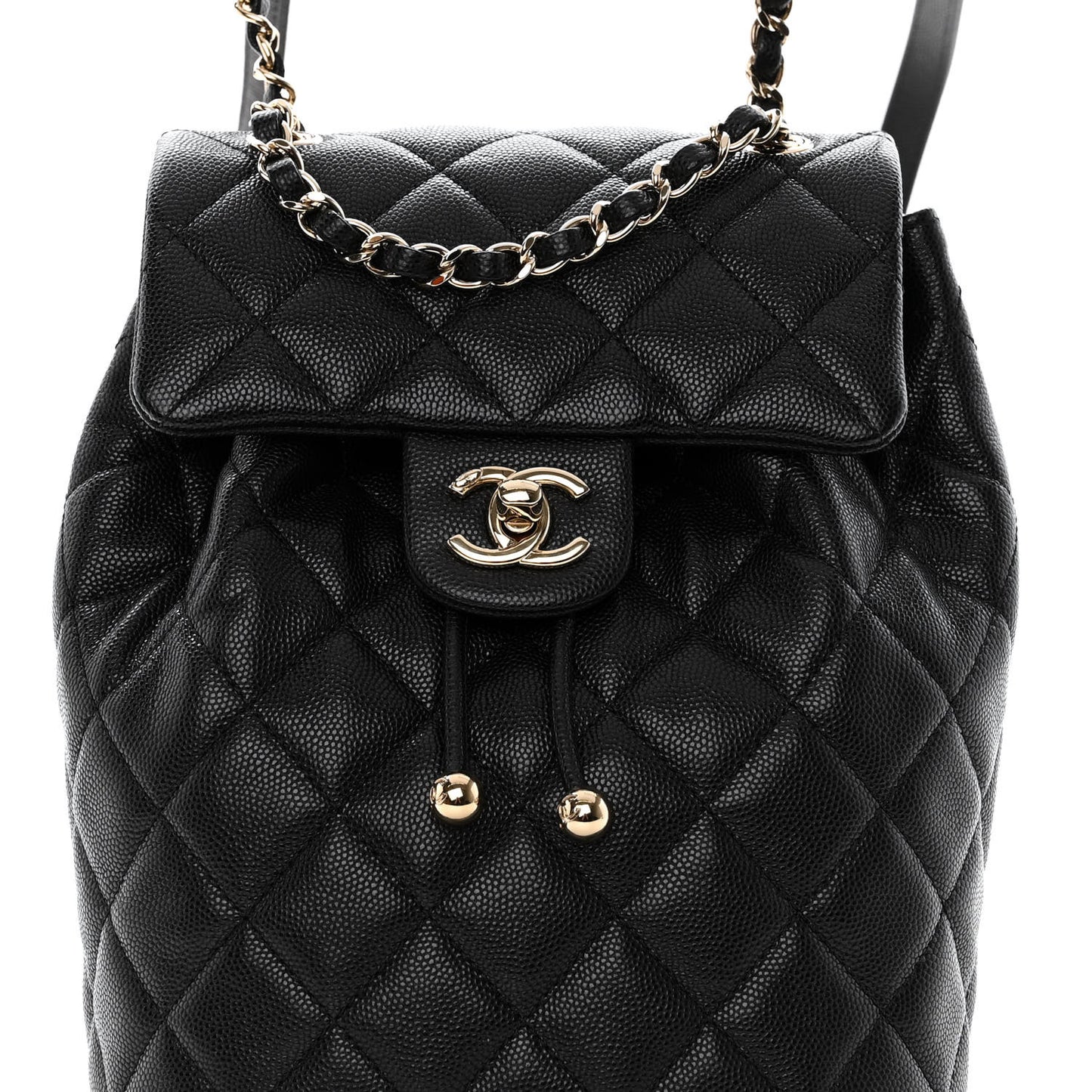 Caviar Quilted Mini Urban Spirit Backpack Black