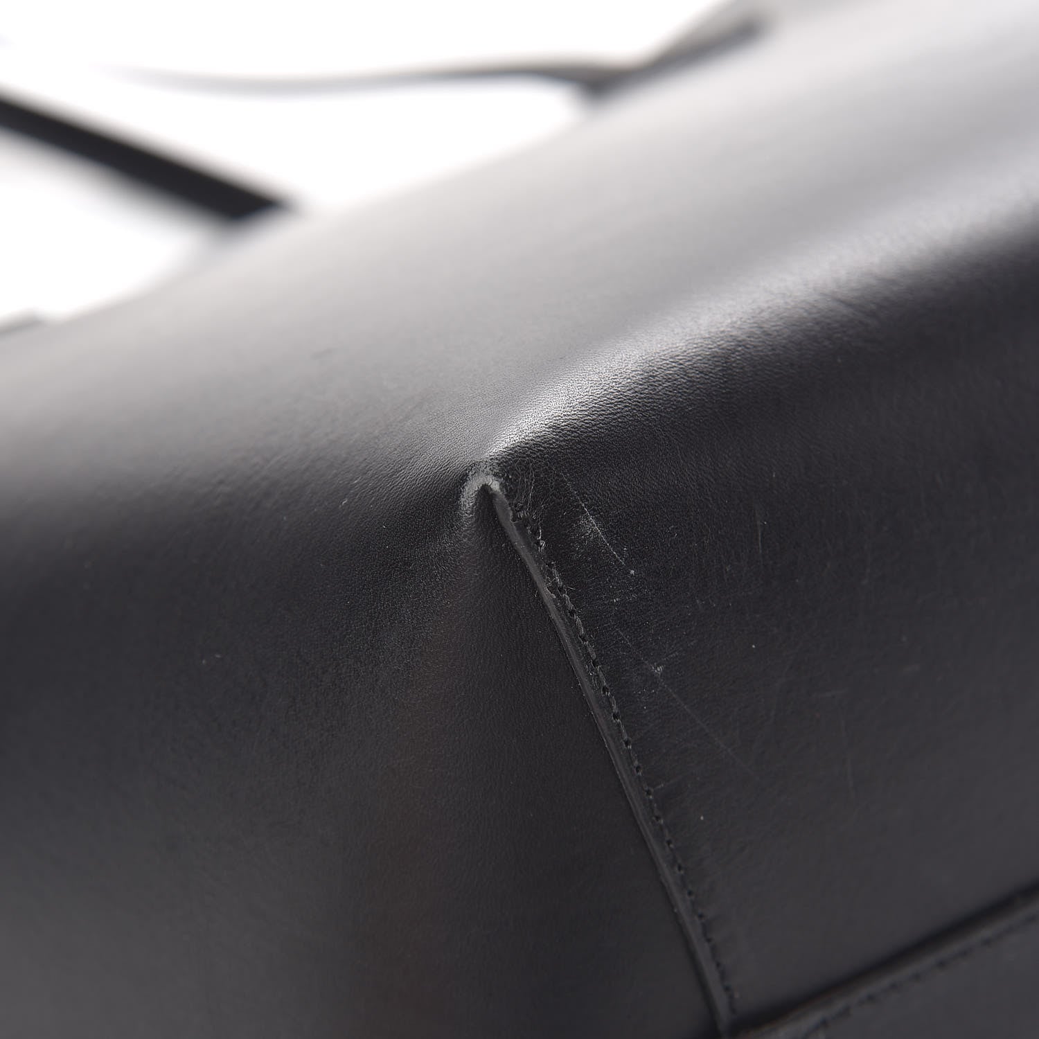 Mansur Gavriel Calfskin Large Shopping Tote Black Flamma 11 of 15