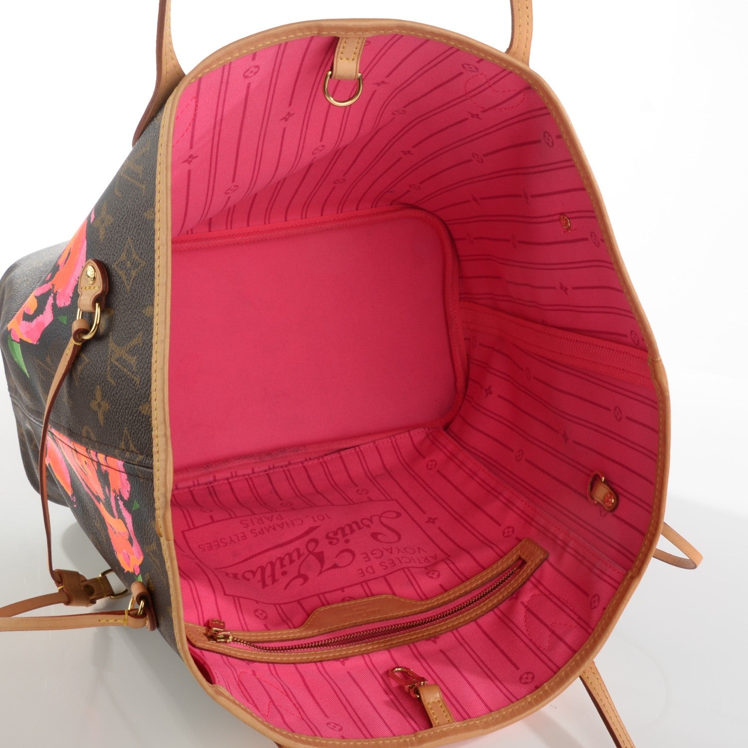 Louis Vuitton Monogram Roses Neverfull MM 7 of 7