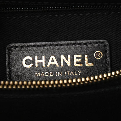 Chanel Caviar Lizard Embossed Quilted Small Coco Handle Flap Black 6 of 11