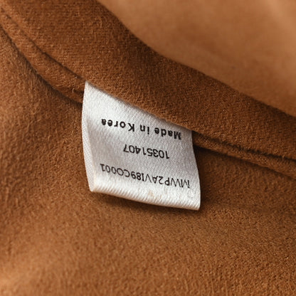 MCM Visetos Liz Shopper Tote Pouch Cognac 8 of 11