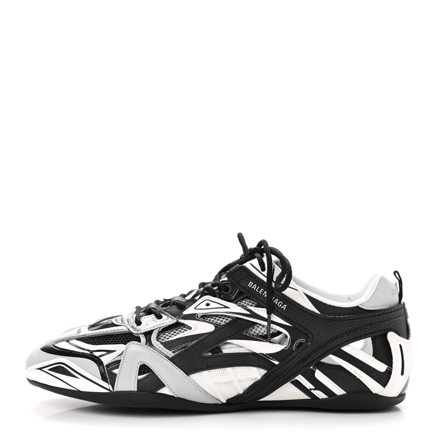 Mesh Rubber Mens Drive Sneakers 45 Light Grey Black