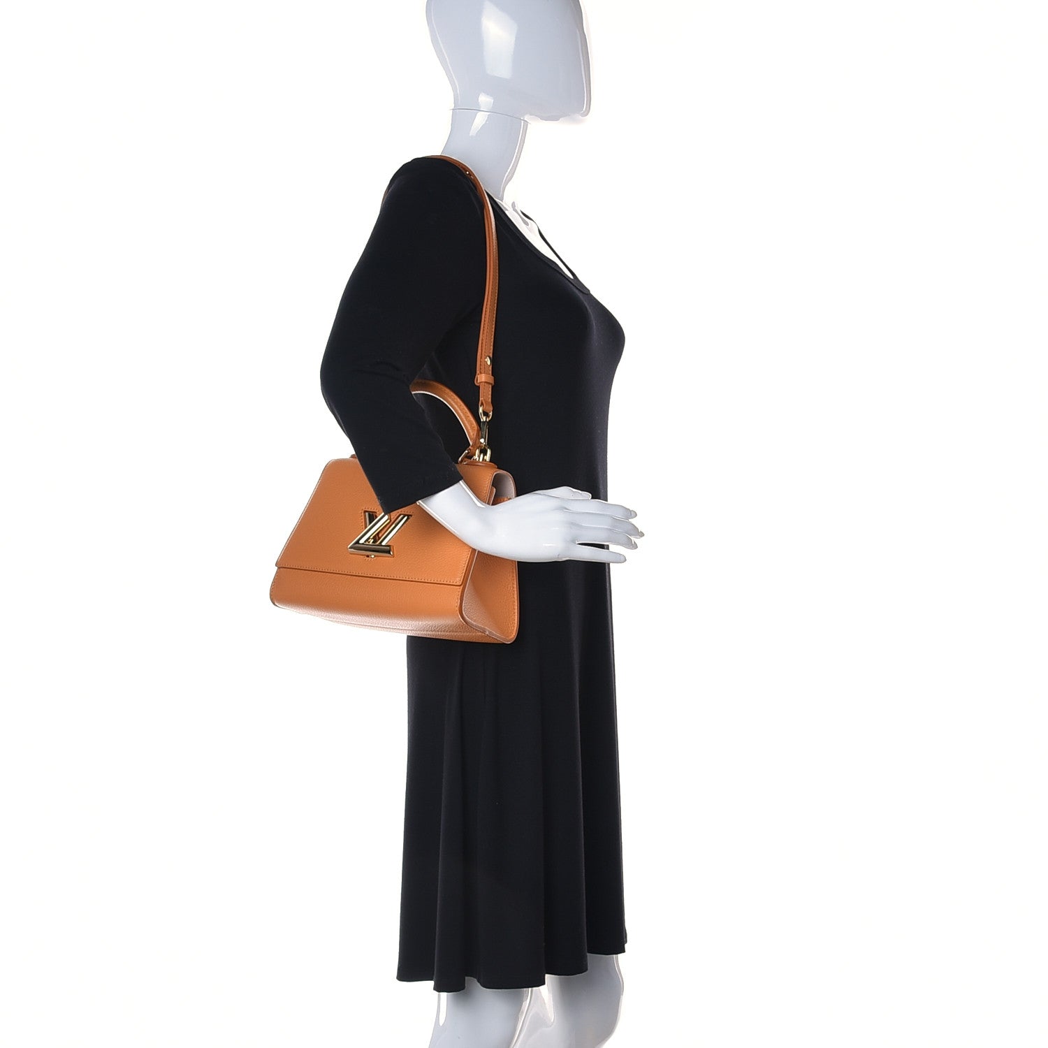 Louis Vuitton Taurillon Twist One Handle PM Saffron 2 of 11