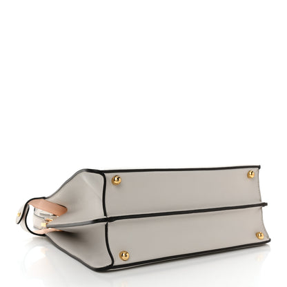Fendi Vitello Seta Shiny Nappa Medium Peekaboo I SEE U Satchel Ghiaia Light Rose 5 of 13