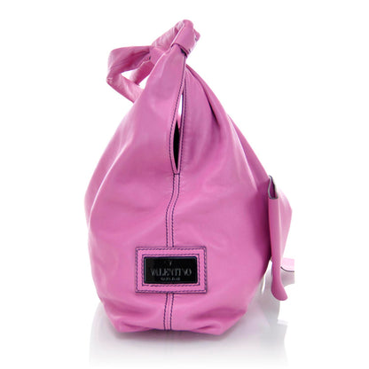 Valentino Garavani Nappa Premier Bow Hobo Pink 5 of 9