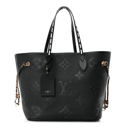 Louis Vuitton Empreinte Monogram Giant Wild At Heart Neverfull MM Black 3 of 11