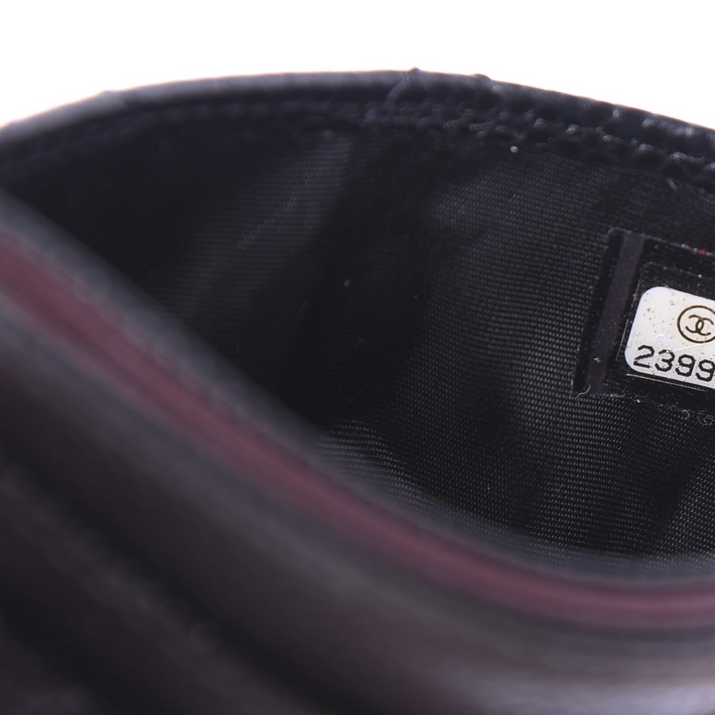 Caviar Quilted Card Holder Black