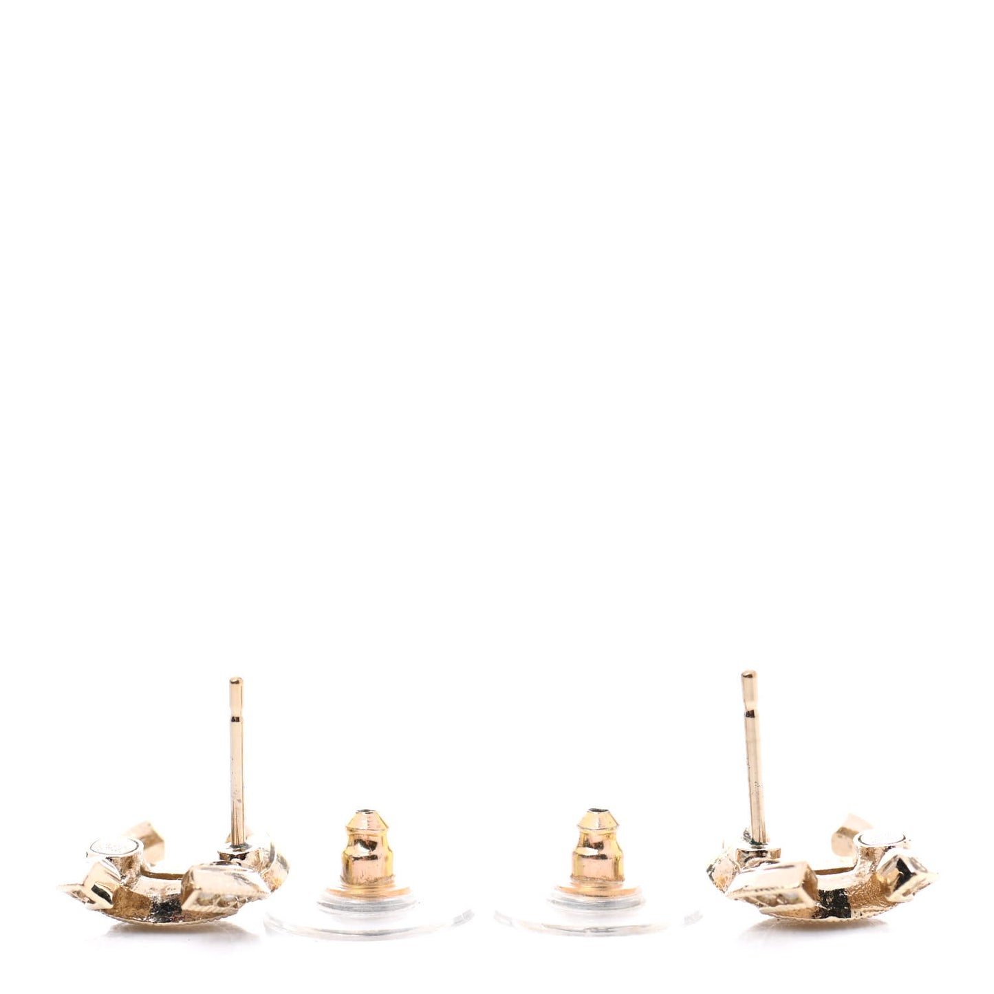 Crystal CC Earrings Gold