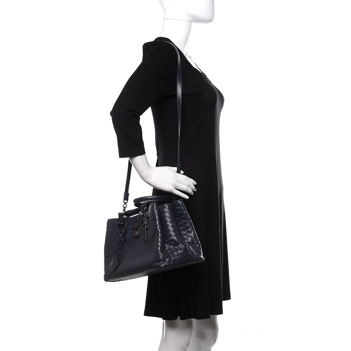 Light Calf Intrecciato Small Roma Light Tourmaline