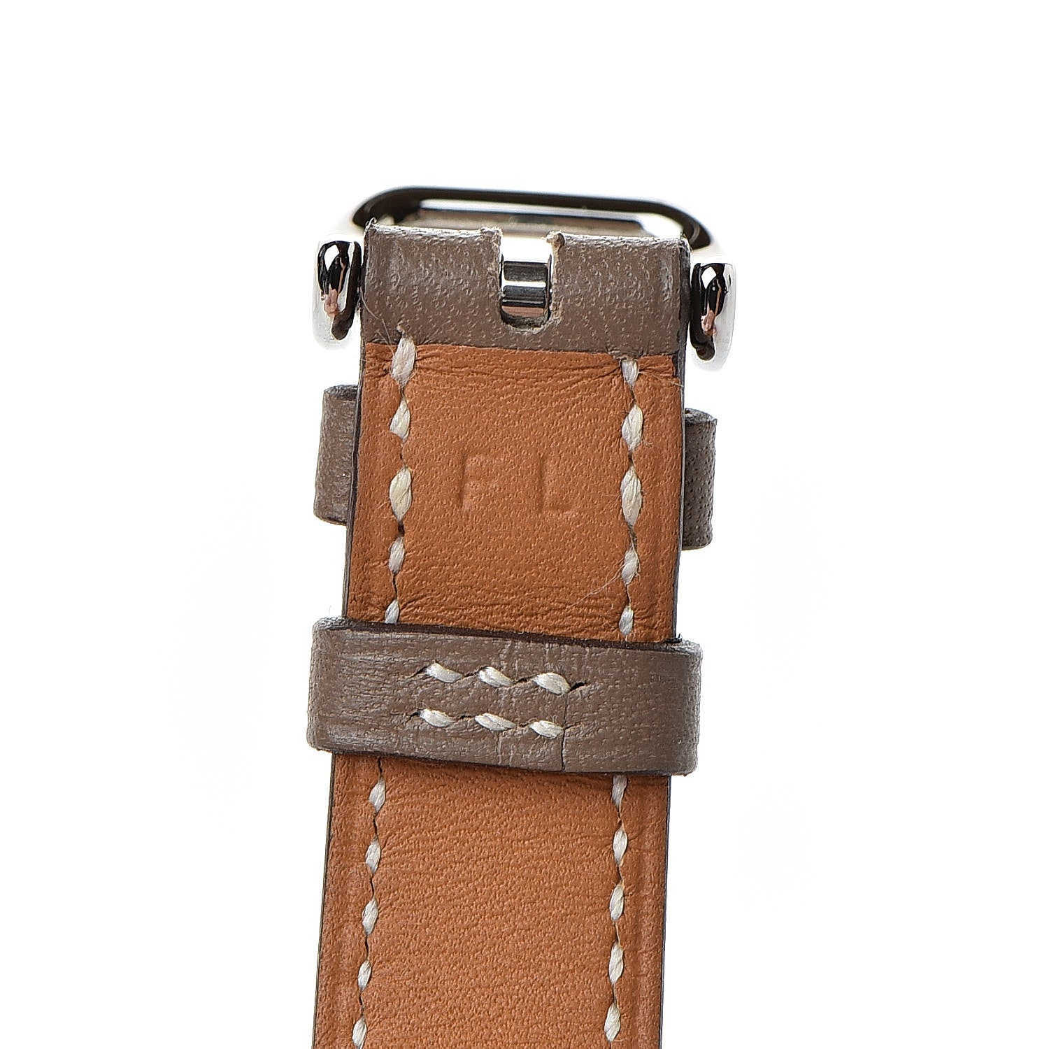 Hermes Swift Kelly Watch Replacement Strap Band Etoupe 6 of 7