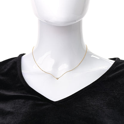 Cartier 18K Yellow Gold Diamond SM D'Amour Pendant Necklace 2 of 5