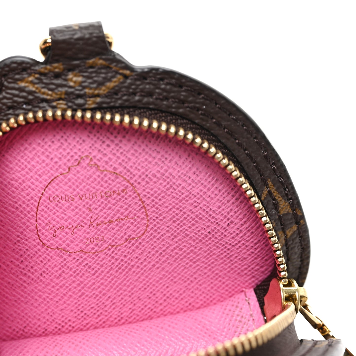 LV X YK Monogram Pumpkin Coin Purse