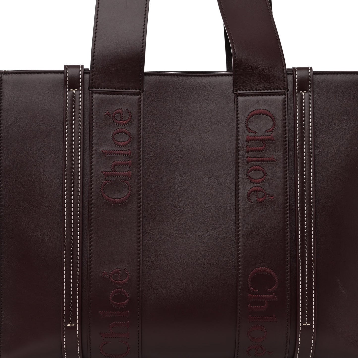 Calfskin Medium Woody Tote Deep Violine
