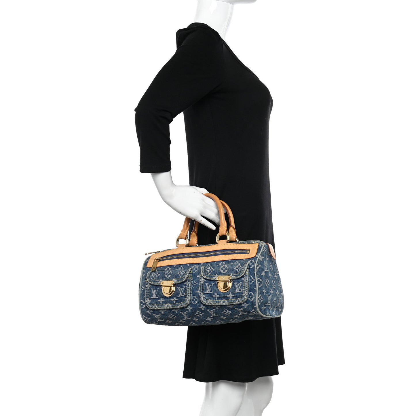 Monogram Denim Neo Speedy Blue