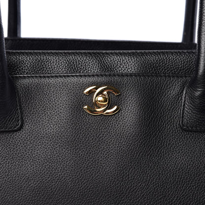 Chanel Calfskin Cerf Shopper Tote Black 10 of 11