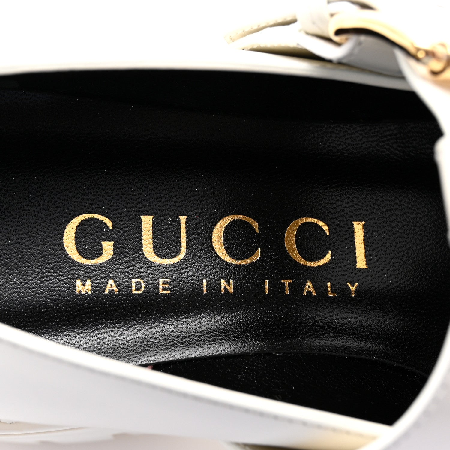 Gucci Cordovan Lux Womens Horsebit Platform Mary Jane Loafers 37.5 Off White 8 of 10