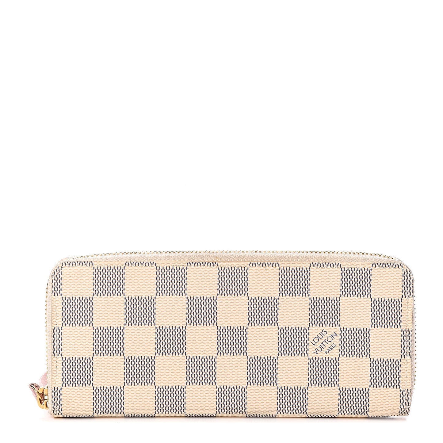 Damier Azur Clemence Wallet Rose Ballerine