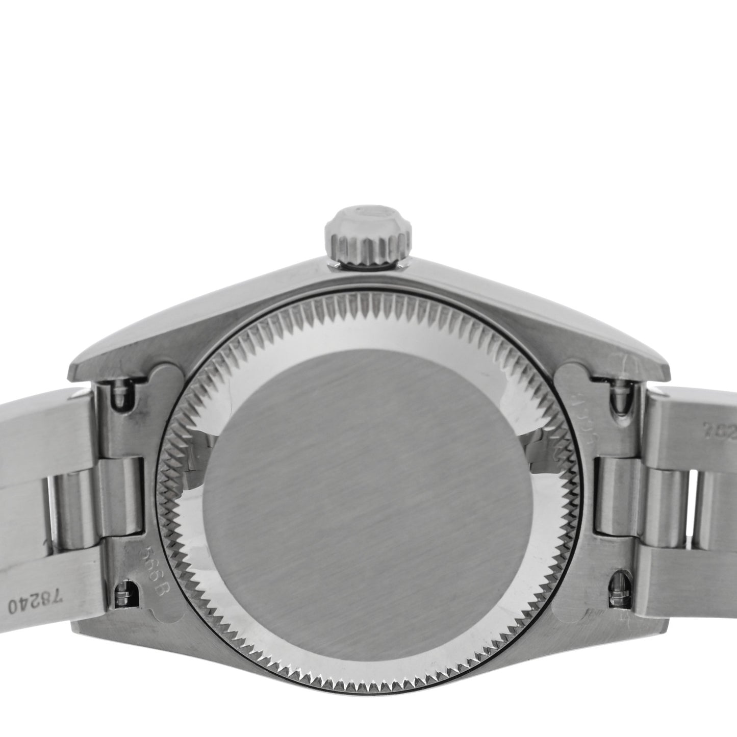 Stainless Steel 24mm Oyster Perpetual Watch Black 76080