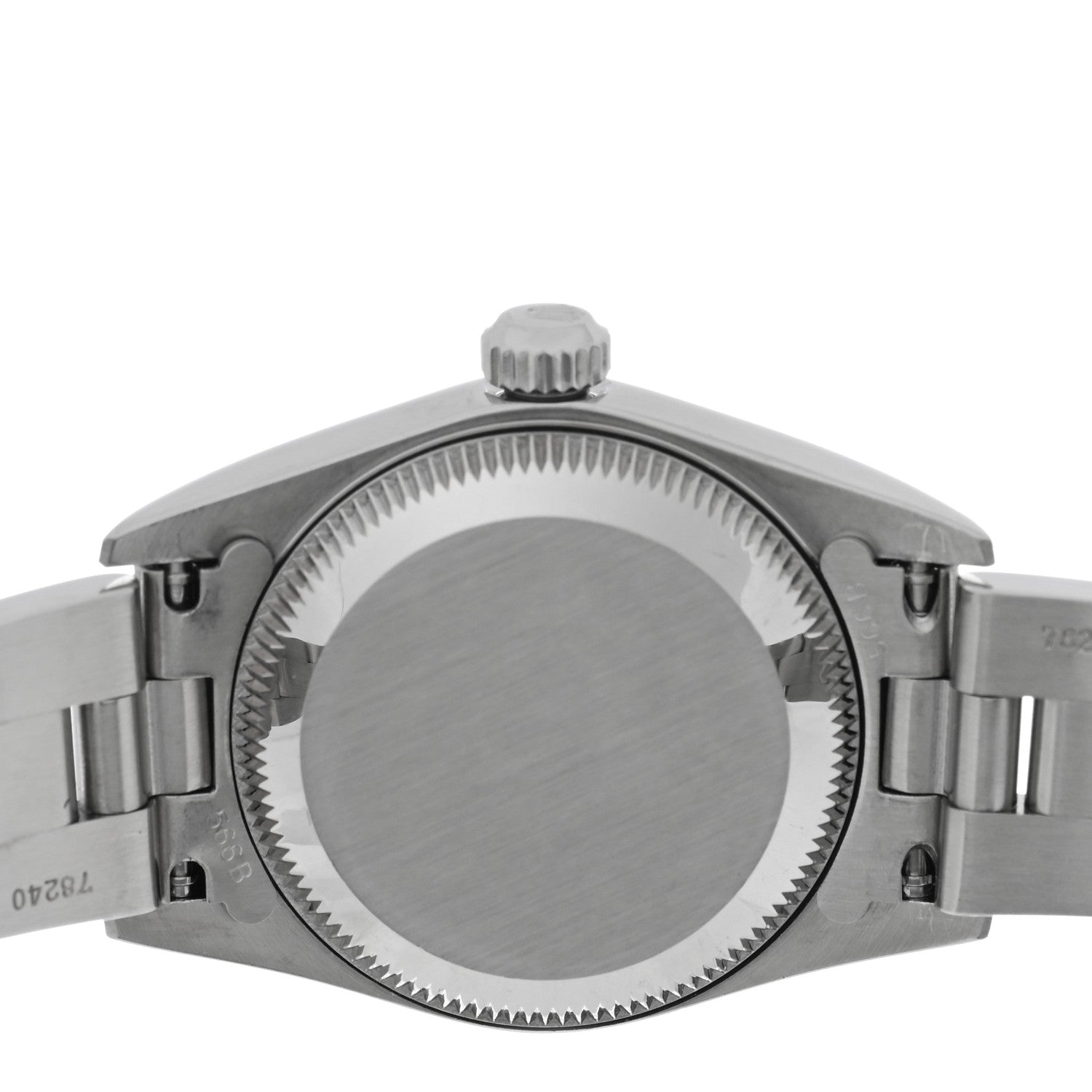 Rolex Stainless Steel 24mm Oyster Perpetual Watch Black 76080 4 of 4