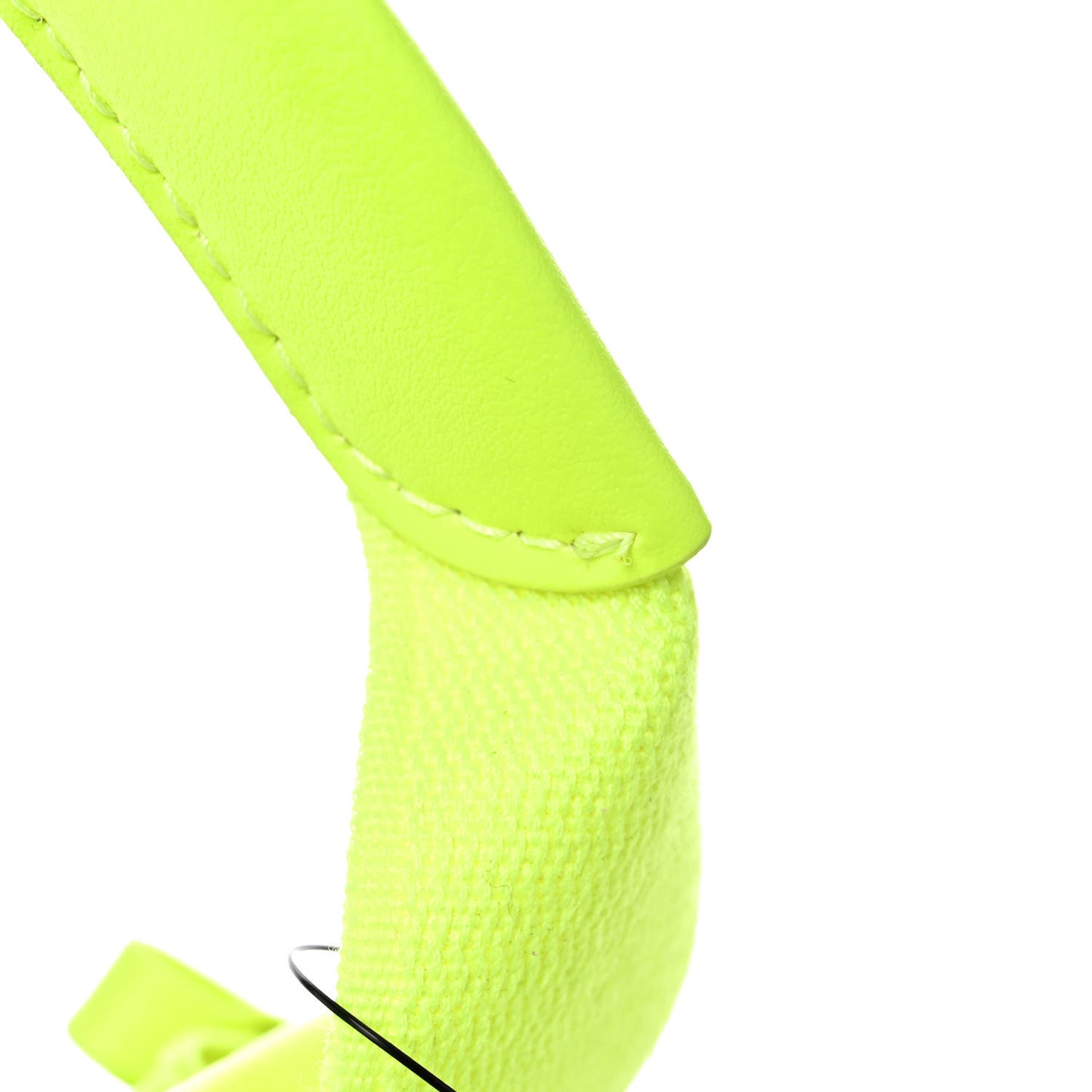 Cotton Canvas Satin Calfskin Navy Cabas XS Natural Fluo Yellow