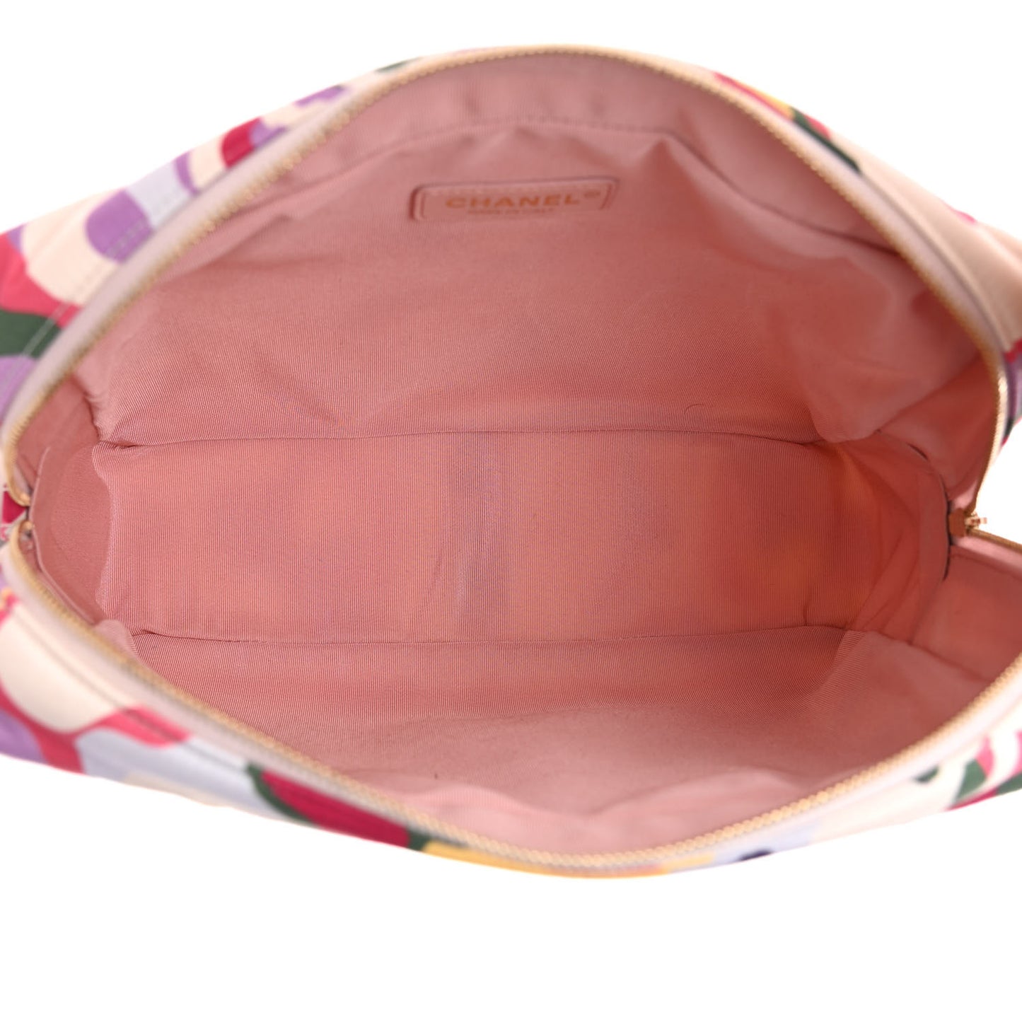 Lambskin Sea Through Tote Black Multicolor