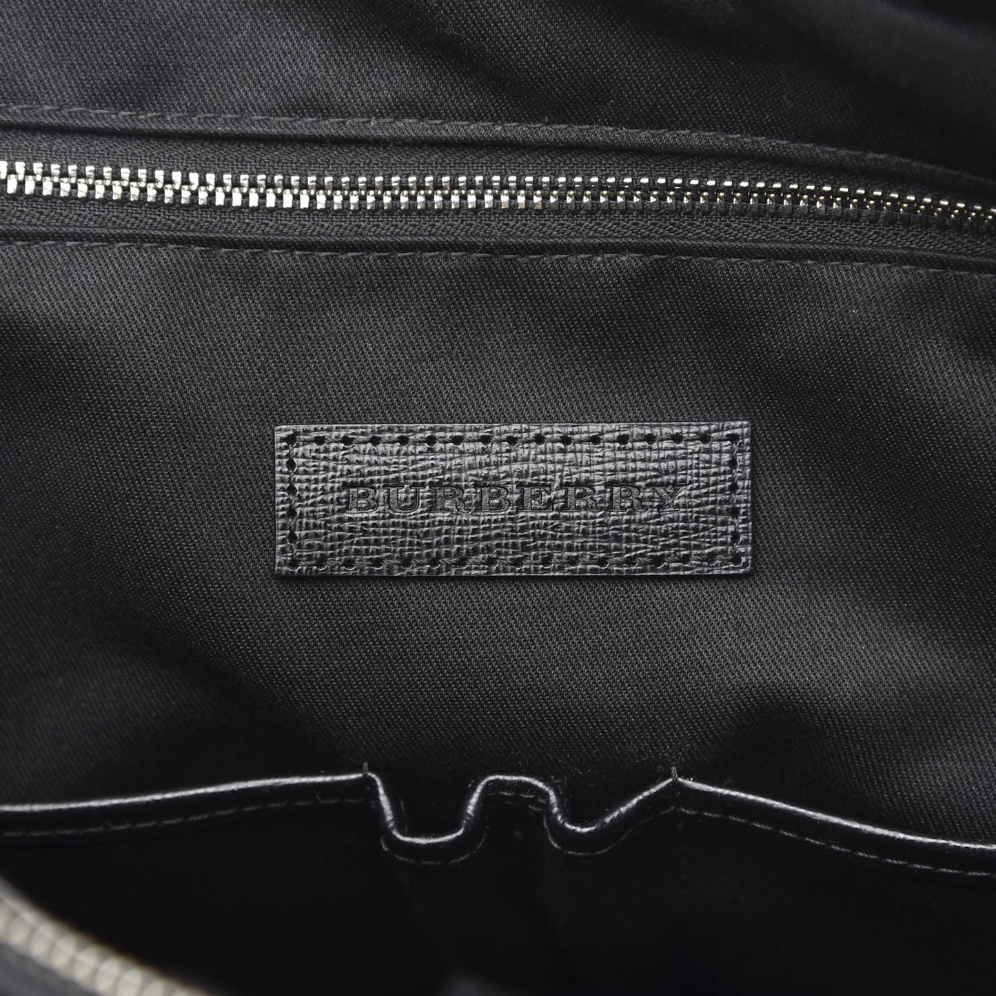 London Check Large Briefcase Black