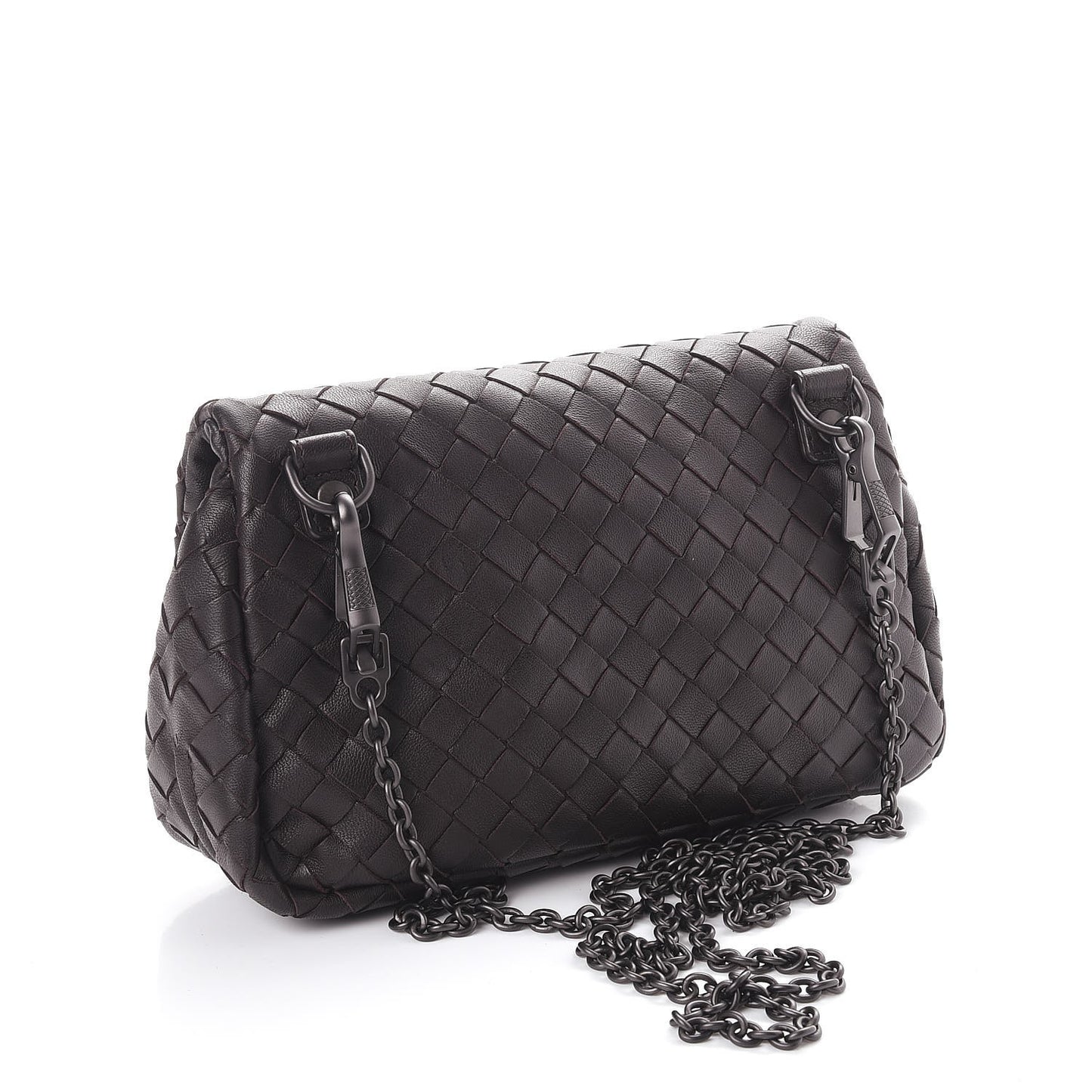 Nappa Intrecciato Mini Messenger Bag Espresso