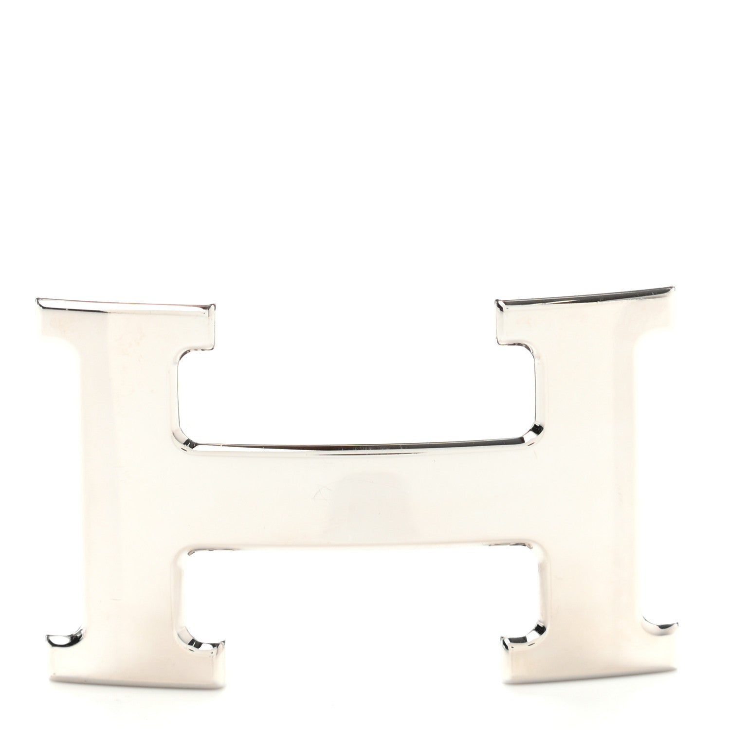 Hermes Polished Palladium 32mm H Belt Buckle Silver 1 of 5