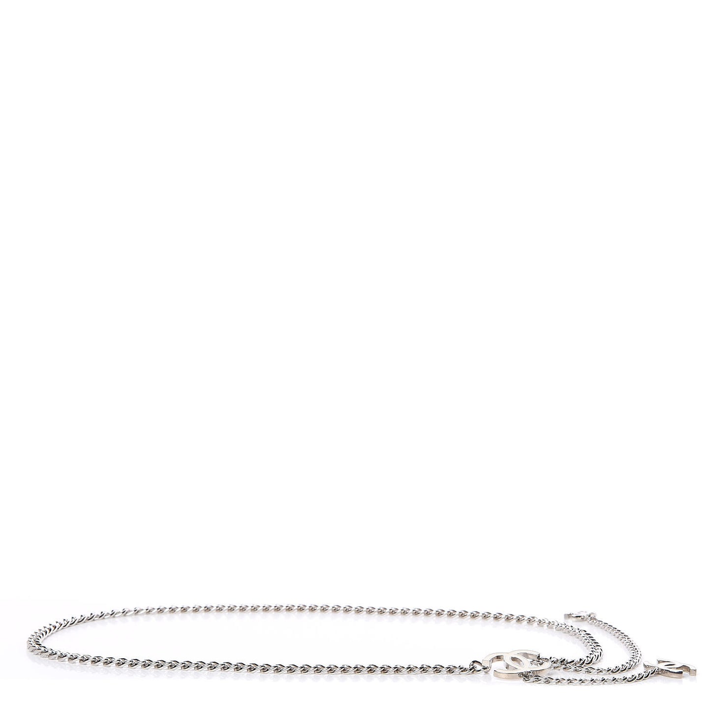 Enamel CC Ceinture Fantai Adjustable Belt Silver